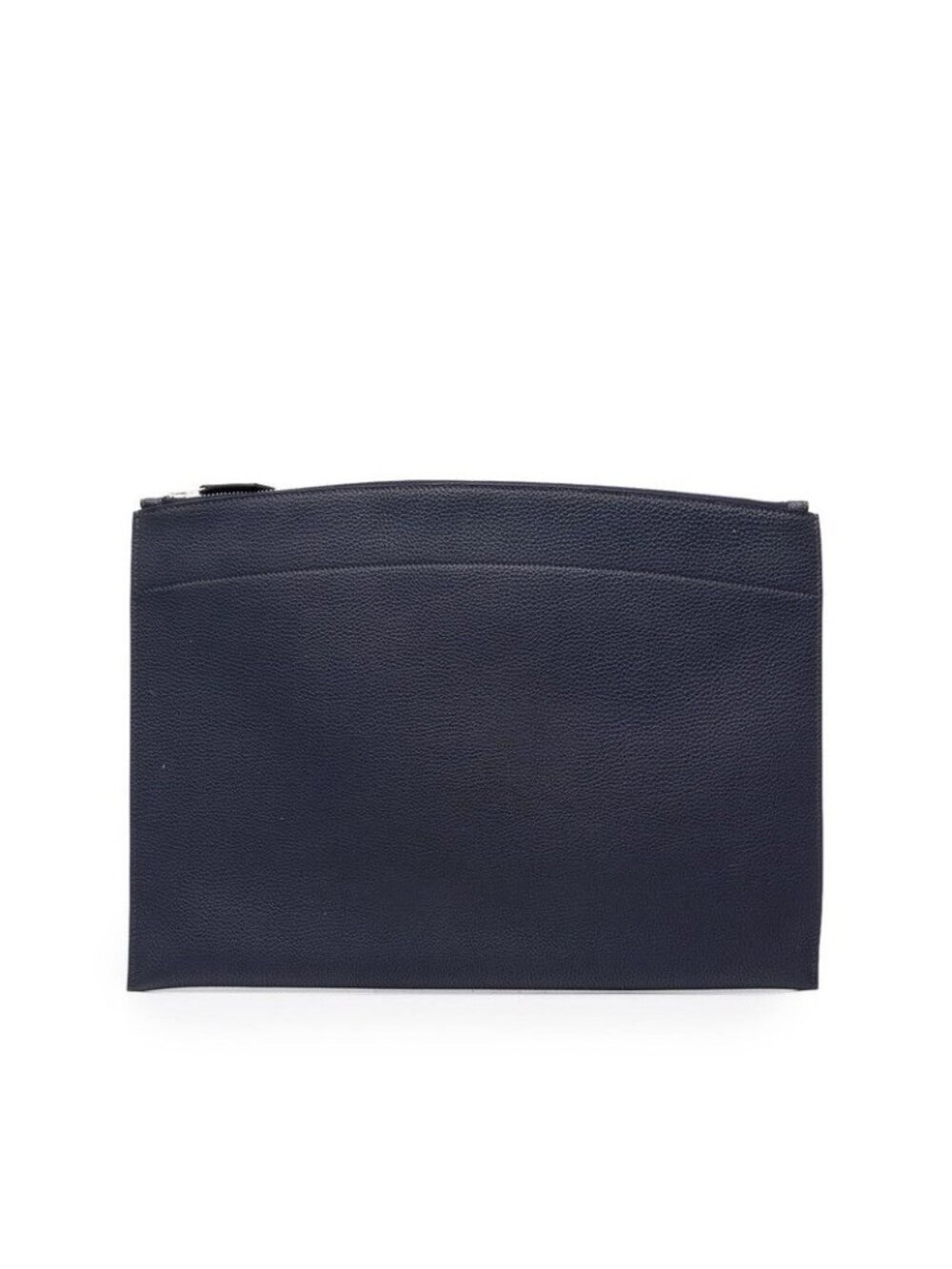 Hermes Bazaar Clutch Navy Togo